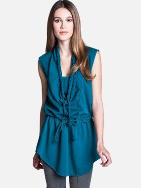 NWT Prairie Underground Women's Love Parade Top Peacock Size S